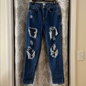 BDG Size 27 Destructed High-rise Mom Jeans